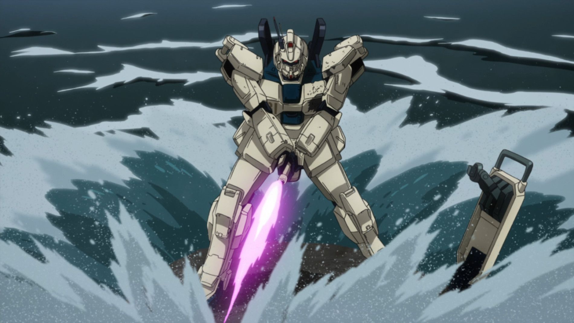 Kidou Senshi Gundam: Dai 08 MS Shoutai - Sanjigen to no Tatakai Backdrop