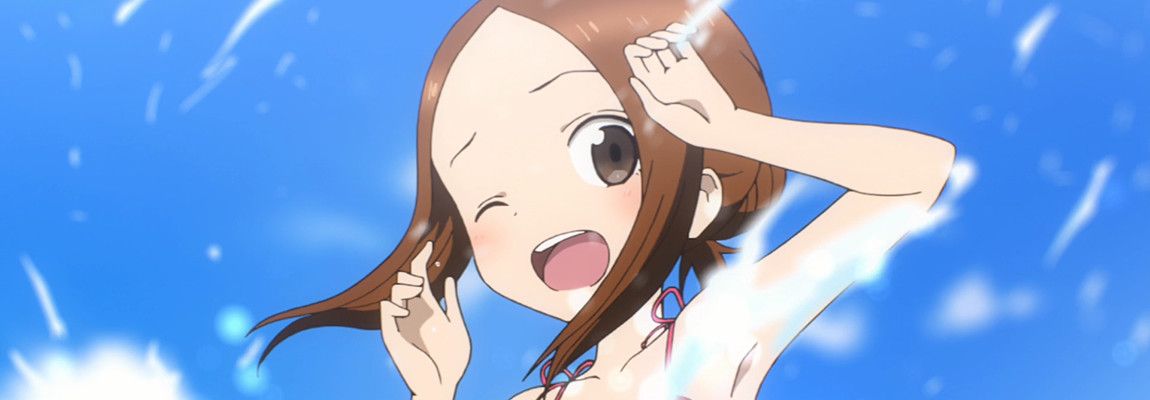 Karakai Jouzu no Takagi-san: Water Slide Backdrop