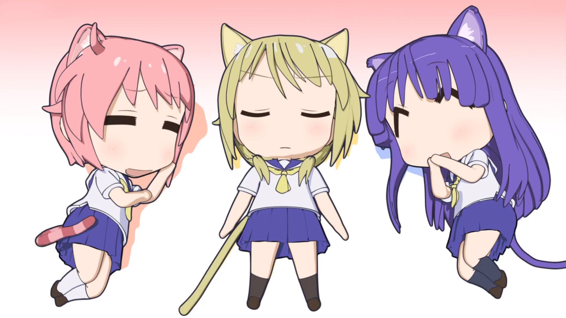 Yuyushiki: Nyanyashiki Backdrop