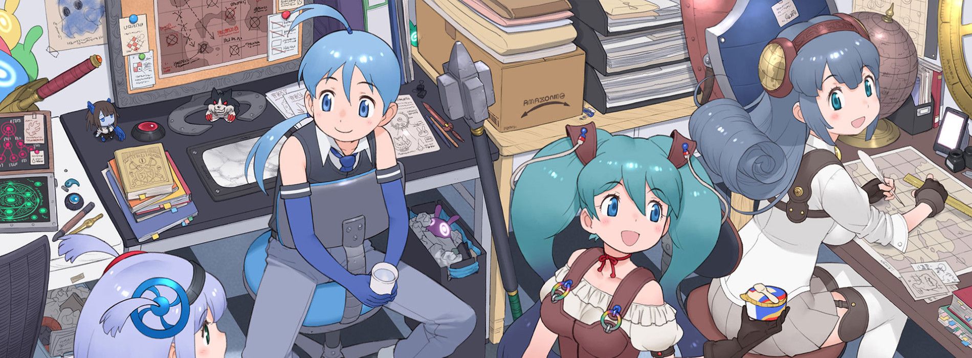 Shachou, Battle no Jikan desu! Backdrop