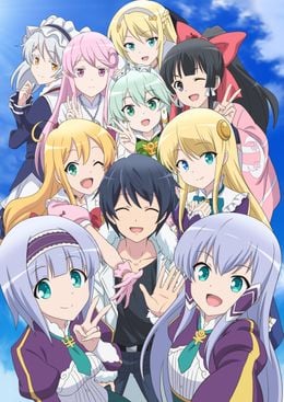 Portada de Isekai wa Smartphone to Tomo ni. 2
