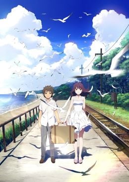 Portada de Uchiage Hanabi, Shita kara Miru ka? Yoko kara Miru ka?
